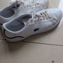 Lacoste White runners trainers size 9 Image 2