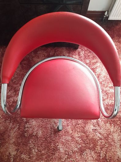Red Leather Swivel Chair/s