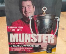 Anthony Foley - Commemorative Program - Munster Rugby