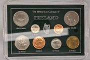 Ireland Millennium 2000 Uncirculated Coin Set in Beautiful Presentation Holder Pound to Penny
