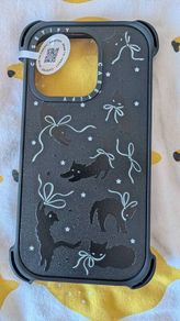 CASETiFY Matte Black Cat Bounce Case for Apple iPhone 14 Pro