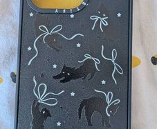 CASETiFY Matte Black Cat Bounce Case for Apple iPhone 14 Pro