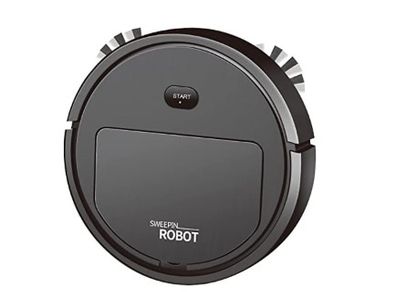 Mini Robot Vacuum Cleaner, USB rechargeable Smart Floor Cleaner Automatic Sweeping Robot with Edge Brush