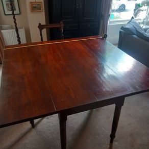 mahogany drop leaf table and chairs