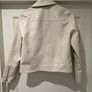Worn once River Island Faux Leather Jacket Cream Ivory Age 11-12 Confirmation Image 3