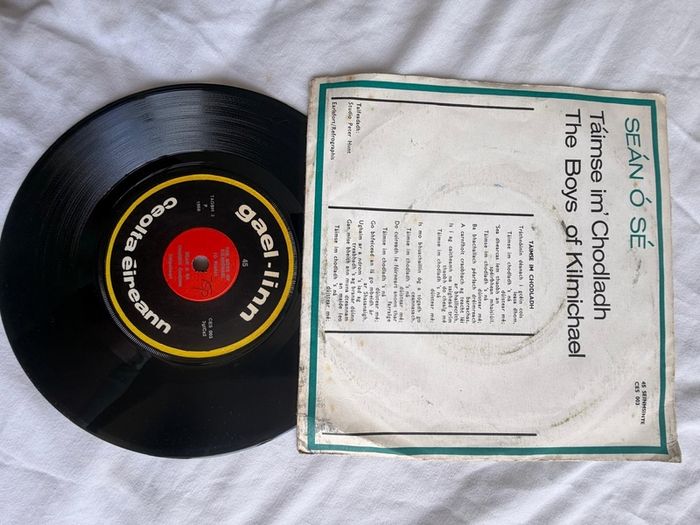 Curated Job Lot of 54 Vintage 7" Vinyl Records - ALL Pressed in Ireland (John Lennon, Pink Floyd, The Kinks)