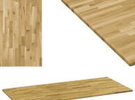 main image for ad Table Top Solid Oak Wood Rectangular 23 mm 140x60 cm