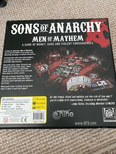 Sons of Anarchy Board Game