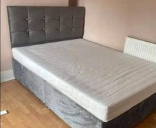 New Stylish Double 4ft, 4ft6, King 5ft And 6ft Superking Sizes Divan Beds Instock. Drawers And Optional Tufted Mattresses Available. Free Delivery