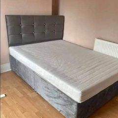 New Stylish Double 4ft, 4ft6, King 5ft And 6ft Superking Sizes Divan Beds Instock. Drawers And Optional Tufted Mattresses Available. Free Delivery