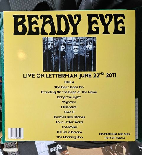 Beady Eye "Live On Letterman" Vinyl Album