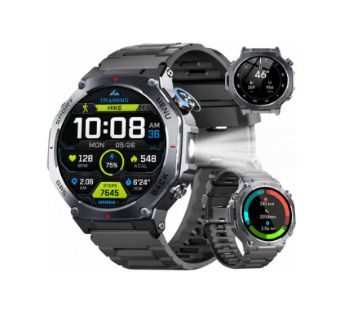 Jugeman Smart Watch for Men, 1.43" AMOLED Military Smart Watch