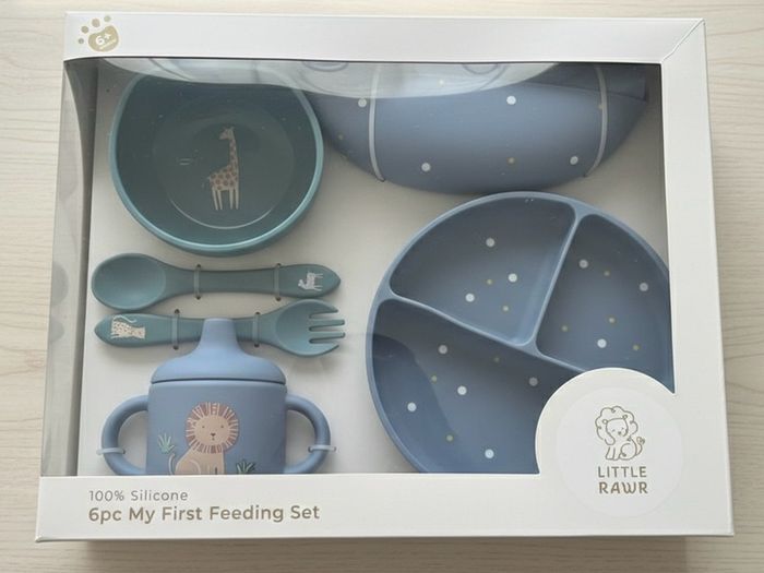 Little Rawr 6pc Baby Feeding Set - Lion Design - BNIB
