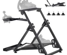 Racing Wheel Stand, Adjustable & Foldable Simulator Stand for Logitech G923 G920 G29 G27, Thrustmaster T300RS TX F458 T500RS T3PA-PRO(F1/GT) Gaming Cockpit