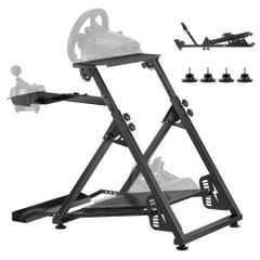 Racing Wheel Stand, Adjustable & Foldable Simulator Stand for Logitech G923 G920 G29 G27, Thrustmaster T300RS TX F458 T500RS T3PA-PRO(F1/GT) Gaming Cockpit
