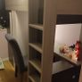 High sleeper with desk and wardrobe Image 3