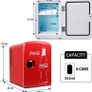 Coca Cola Mini Fridge 4 L/6 Can Portable Fridge/Mini Cooler Refrigerator for Food Beverages Drinks Skincare Snacks Home Bedroom Office Dorm Travel Car Boat, AC & DC Plugs Included (FREE POSTAGE) Image 3