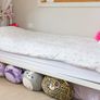 White Metal Single Bed Frame (without mattress) Image 2