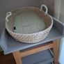 Changing table with woven changing basket Image 3
