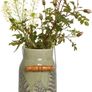 Ceramic flower milk churn vase Image 2
