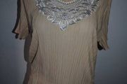 Brand new beige top size UK16 EU44 Postage included