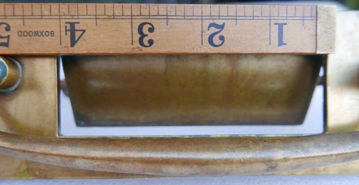 Antique Large Solid Brass Door Knocker Letterbox Handle - 1800s Reclaimed Hardware