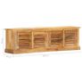 Storage Bench 128 cm Solid Mango Wood Image 7