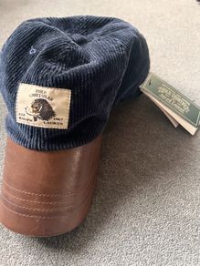 Polo Ralph Lauren (Polo Country) leather and corduroy Cap BNWT