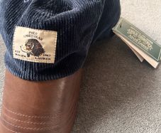 Polo Ralph Lauren (Polo Country) leather and corduroy Cap BNWT