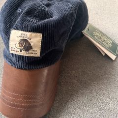 Polo Ralph Lauren (Polo Country) leather and corduroy Cap BNWT