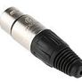 Neutrik Cable XLR Connector, Straight, 50V, 4 Way, Silver over Nickel Plating Image 4