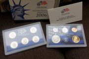 US 2006 Gem BU Proof Set.10 coins.Inc 5 State Quaters and Sacagawea Dollar.In cases of Issue.