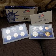 US 2006 Gem BU Proof Set.10 coins.Inc 5 State Quaters and Sacagawea Dollar.In cases of Issue.