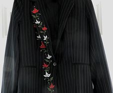 NEW Womens Blazer with Flower Stitching 28 euro