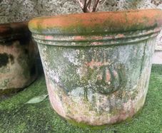 Two Large Terracotta Garden Flower Pots