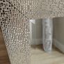 Silver Textured Mirror - Excellent Condition Image 2
