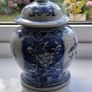 Small Chinese Blue and White Ginger Jar Image 2
