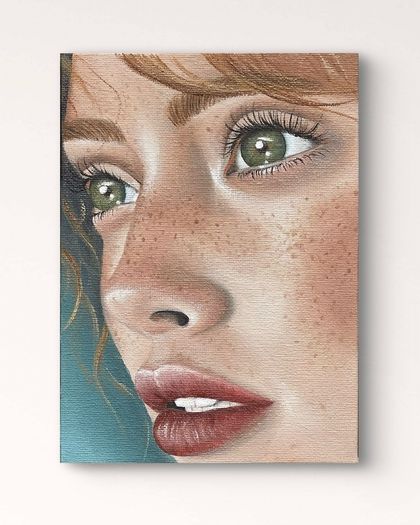 Original oil painting on canvas board