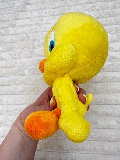 Warner Brothers Looney Tunes Tweety Pie Plush Soft Toy 2014 Loose Head  approx. 22 cm. Used Please see photos