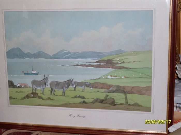 watercolour kerry landscape by bryan conway