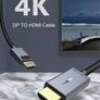 Cabletime 1.8M Active DisplayPort (Male) to HDMI (Male) 4K@60Hz Gold-Plated Nylon Braided LED Light Cable (Brand New/Warranty) Image 4