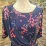 Anthology navy floral stretch pencil Occasion dress size 16 Postage included Image 10