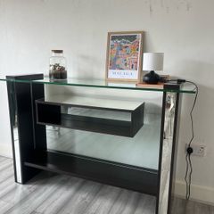 Modern glass console table