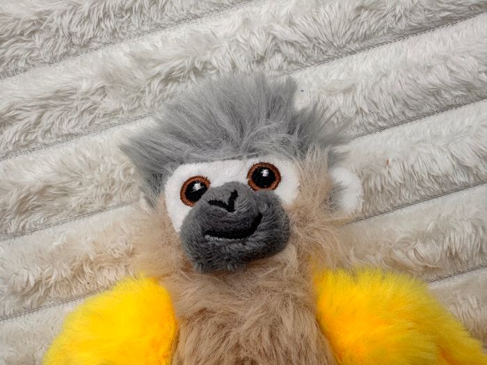 Nature Planet Re-pets Plush Monkey Hanging Yellow approx. 25 cm. Used Please see photos