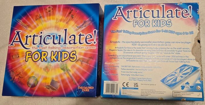 Boardgame, Articulate for kids