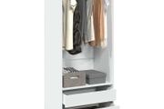 Wardrobe White 80x50x200 cm