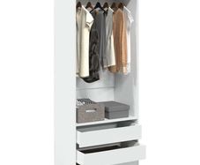 Wardrobe White 80x50x200 cm
