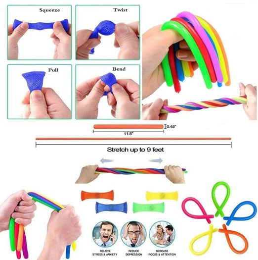 Fidget Toys, Fidget Toys Pack for Kids, Sensory Fidgets Pack Anxiety Relief Toys for Autism, Simple Fidget Toys Set with Fidget Popper for Party Bag Filler, School Classroom Reward (FREE POSTAGE)