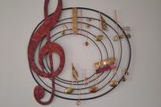 Metal musical wall art