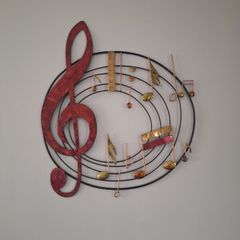 Metal musical wall art
